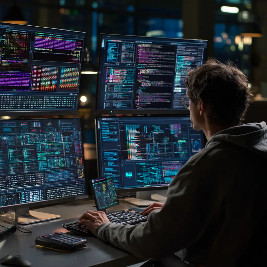 lanko2g_A_digital_forensics_lab_with_stacked_monitors_showing_4e203983-68fb-450c-b642-e6b63fcab3c3_1