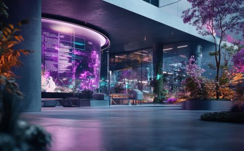 lanko2g_A_futuristic_digital_learning_campus_purple_and_silve_7cb9b8a2-692a-4877-a428-b33700be8585_1